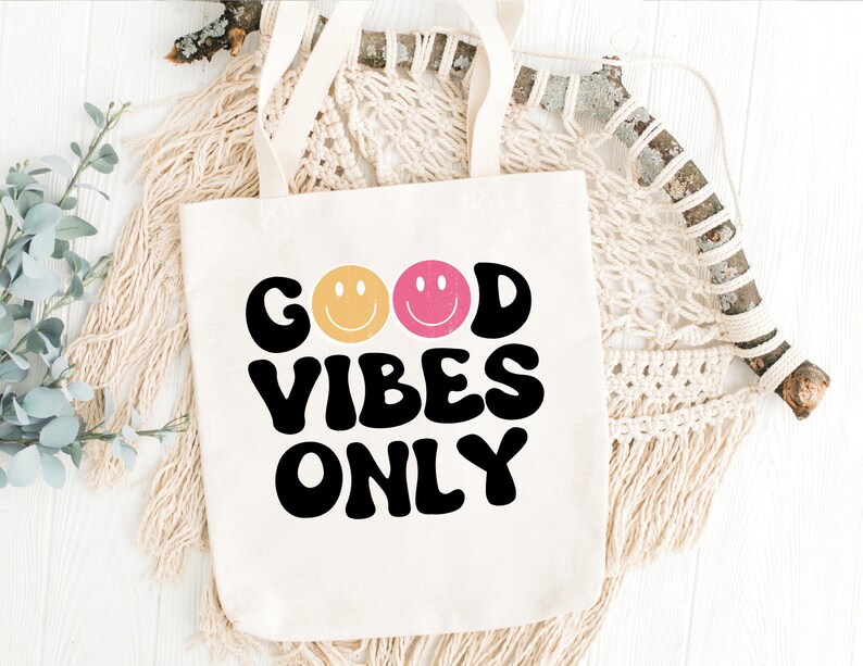 Good Vibes Only PNG Sublimation Design | Smile Face PNG Sublimation ...