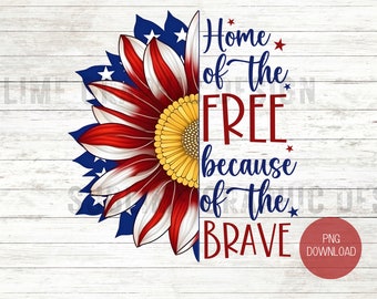 Sunflower 4th of July PNG | American Flag Sunflower PNG Sublimation | Patriotic Sunflower PNG Sublimation |Stars And Stripes 4th of July png