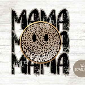 Mama Black Leopard Sublimation | Mama PNG | Gold Glitter Mama PNG | Cheetah Gold Glitter Mama Png | Mothers Day PNG |Mothers Day Gift