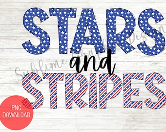 Stars And Stripes Sublimatie PNG | Onafhankelijkheidsdag Design | 4 juli PNG | GenderNeutraal 4 juli PNG Design | Patriottisch ontwerp