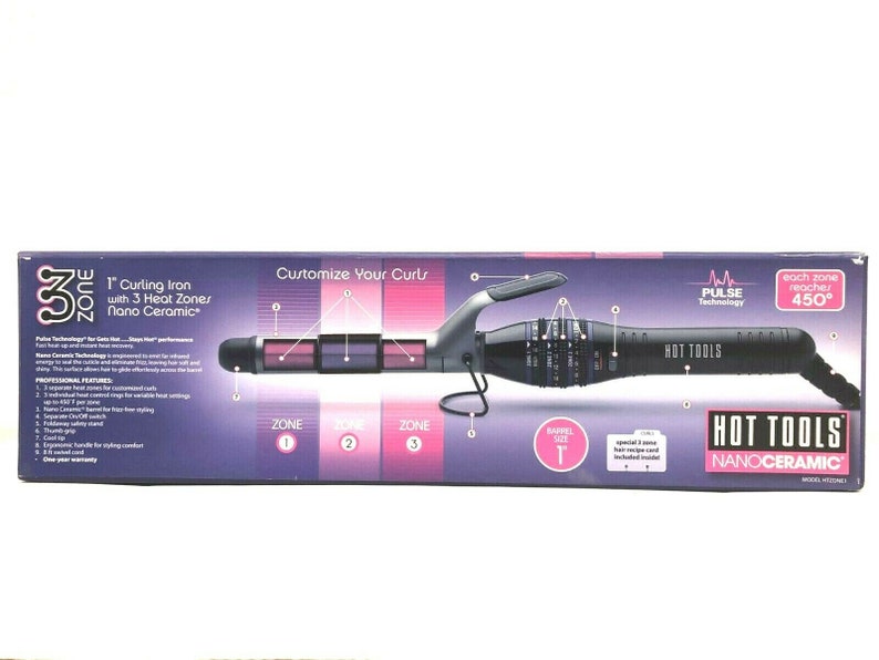 NEW Hot Tools Nano Ceramic Curling Iron Model HTZONE 1 Etsy