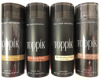 Toppik Hair Building Fibers Medium Brown 27.5 g / 0.97 oz (WITH VARIOUS COLORS)