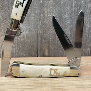Custom Oil Pump Pocket Knife - Moore Maker, Groomsman, Engraved, Personalized, Knife Wedding Gift, Anniversary Gift