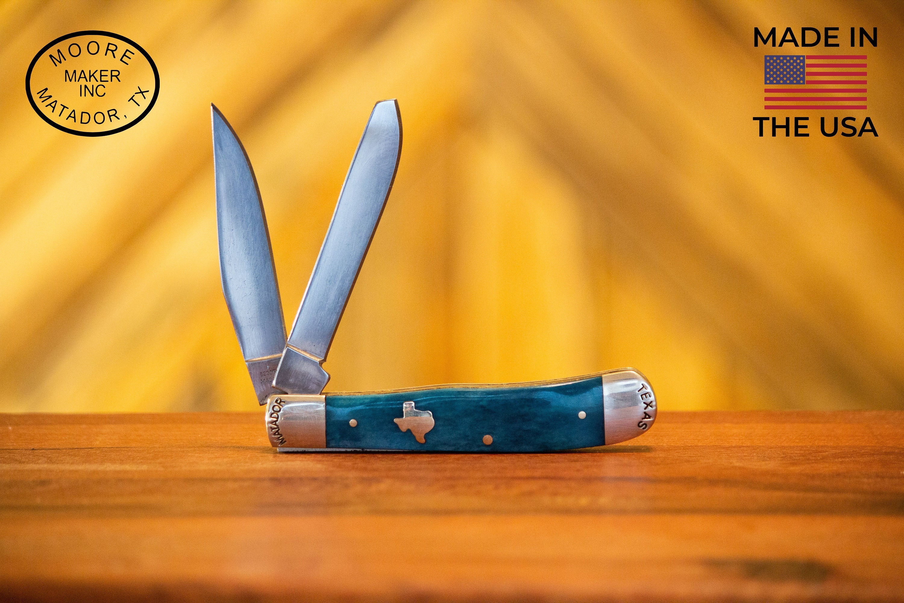 Custom Texas Pocket Knife Moore Maker, Groomsman, Engraved