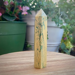 Yellow Jasper with Chrysocolla