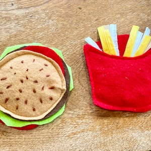 Catnip Burger and Crinkle Fries