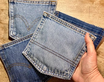 Recycled Denim Catnip Pawkets