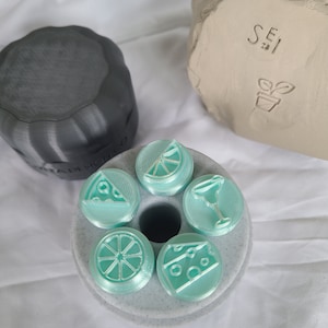 Keramik Ton Stempel, Textur Stempel, Polymer Clay Werkzeuge, Keramik Textur Stempel, Keramik Geschenk, Geschenk für Keramiker, Keramik Werkzeuge, Seife Dekor
