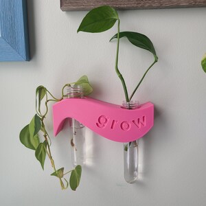 Grow Wave Plant Propagation Station, Wall mounted propagation, Plant propagation station wide, Positivity, Plant Lover Gift, Indoor Planter