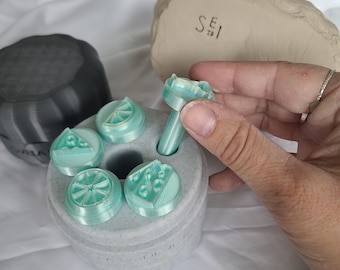 Pottery Clay Stamps Holder, Polymer Clay Tool Storage