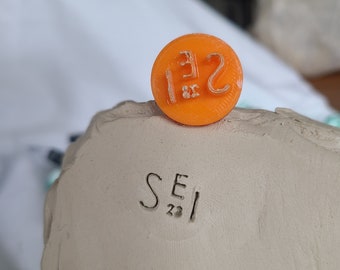 Custom Initial Pottery Stamp, Clay & Soap Making