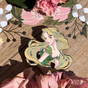 Rapunzel Dreams Green - Hard Enamel Standard Pin