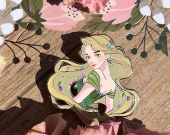 Rapunzel Dreams Green - Hard Enamel Standard Pin