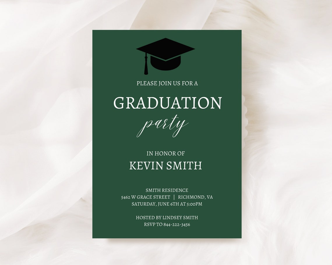 Graduation Party Invitation, Graduation Party, Graduation Invitation