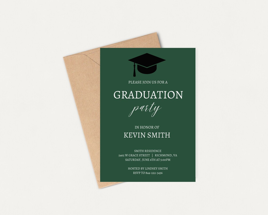 Graduation Party Invitation, Graduation Party, Graduation Invitation