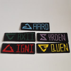 Witch|er Show Signs Bookmark Needlepoint Listing Two