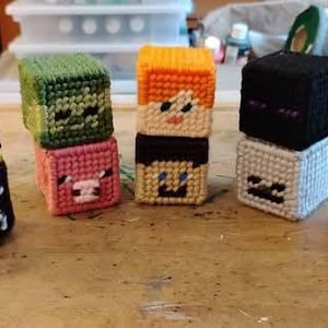 Mine Pixel Cube Craft Filmspel Nålstygn/Korsstygn 3D-kubmönster