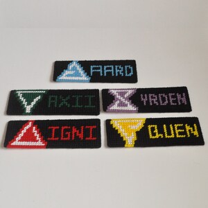 Witch/er Show Signs Bookmark Needlepoint Listing One