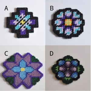 Two Color Flower Needlepoint