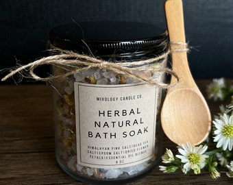 Kamille-lavendelbadzout: aromatherapie kruidenbad (9 oz)