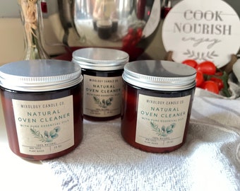 Organic Oven Cleaner: Natural Essential Oils, Eco-Friendly Scrub (13 oz)