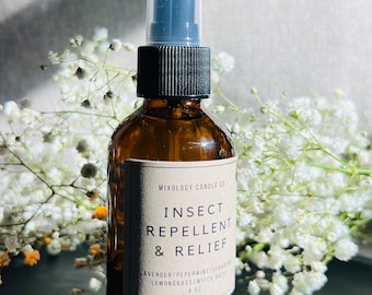 Natural Insect Repellent Spray, Essential Oil Bug Spray, DEET Free Relief