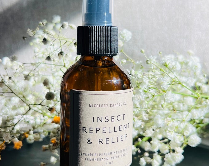Natural Essential Oil Insect Repellent & Relief Spray