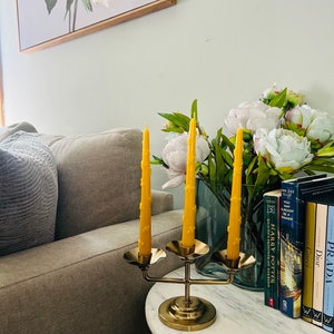 Beeswax Taper Candles| Home Decor| Natural Candles| Gift Ideas