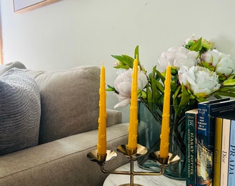 Taps toelopende kaarsen van bijenwas| Woondecoraties| Natuurlijke kaarsen| Cadeau-ideeën