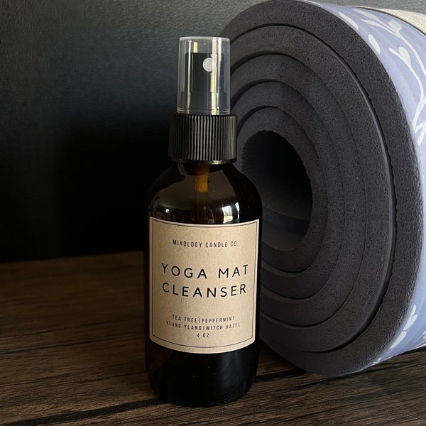 Yoga Mat Cleanser, Natural Yoga Mat Cleaner, Yoga Spray, Yogi Gift, Meditation, Aromatherapy Spray, Zen, Namaste Yoga Mat