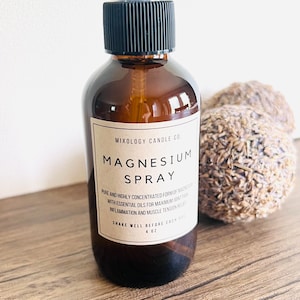 Magnesium Spray With Lavender Oil Natural Soothe and Relax With