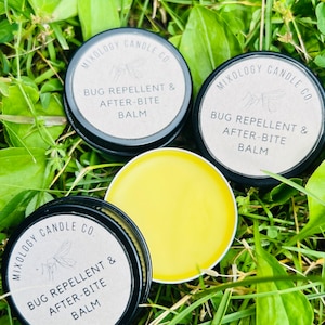 Natural Bug Repellent & After-Bite Balm | Handmade with Beeswax, Coconut Oil, and Essential Oils | Keep Bugs Away Naturally