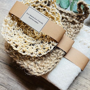 Handmade Crochet Kitchen Cleaning Set: Eco-Friendly Cotton Scrubber