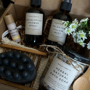 Handmade Spa Set, Natural Self-Care Essentials, Relaxing Gift Sets for Her,Gifts for Women,Spa Gift Set,Birthday Gift,Mother Day Gift