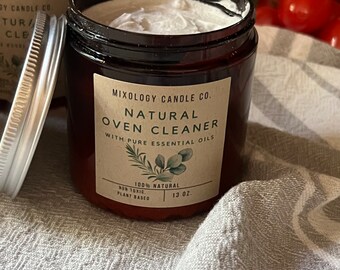 Natural Oven Cleaner: Eco-Friendly Plant-Based Scrub - 13 oz