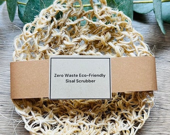 Handmade Sisal Dish Scrubber: Zero Waste Kitchen Cleaning