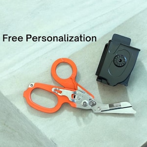 Personalized Paramedic Folding Trauma Shears Laser Engraved EMT Multitool Customized Gift for EMS Week ER Nurse Police Doctor