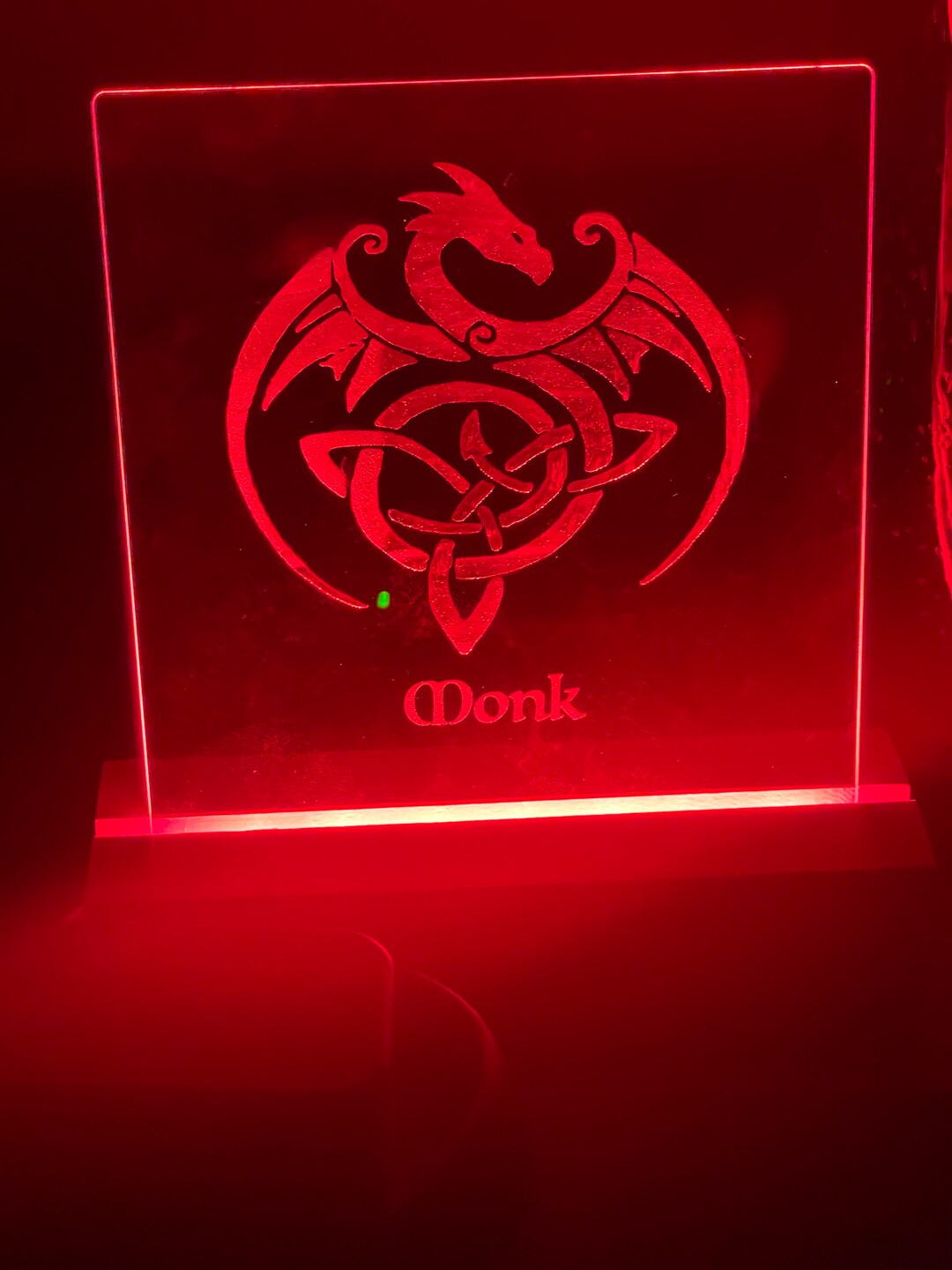 LED Night Light Laser Engraved Light Dragon Light Engraved Dragon Gift ...