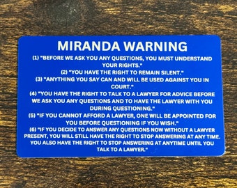Printable Miranda Warning Card - Free Printable Templates - View #6