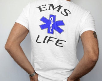 Ems t-shirt, first responder tshirt, gift for emt, star of life t shirt, emt shirt, paramedic shirt, first responder gift, EMS Week Shirt