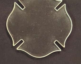 Maltese Cross Acrylic Blank | Laser Cut Keychain Supply