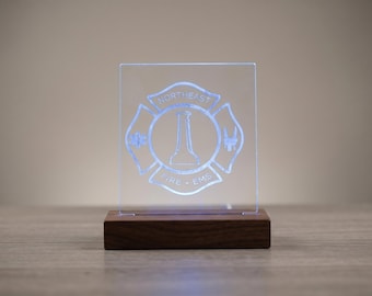 Personalized LED Night Light | Laser Engraved Acrylic