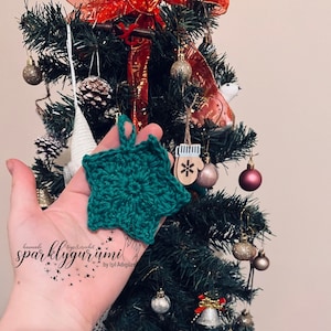 Star crochet pattern Christmas ornaments Xmas gift