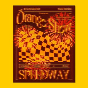 Lizzy McAlpine ORANGE SHOW SPEEDWAY Poster