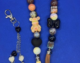 Beaded Tassel Keychain – Stylish Bag Charm, Key Fob Gift