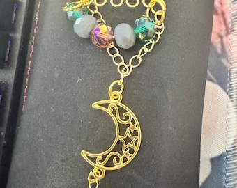 Handmade Crystal Dangle Brooch/Pin