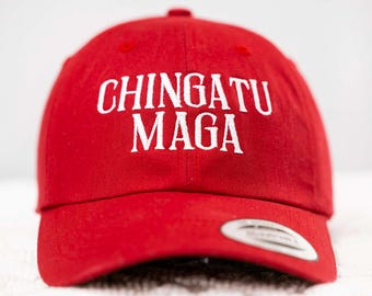 Chinga Tu Maga Gestickter Hut, Anti MAGA Baseballkappe, Chinga Tu Maga Dad Hut, stolze Einwanderungsschutzkappe, politische Kappe
