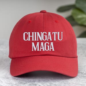 Chinga Tu Maga Embroidered Hat, Anti MAGA Baseball Cap, Chingatumaga Dad Hat, proud immigrant human rights Cap
