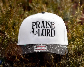 Praise The Lord geborduurde truckerpet, christelijke hoed, Faith Apparel, geborduurde truckerpet, Pasen geborduurde Jezus-hoed