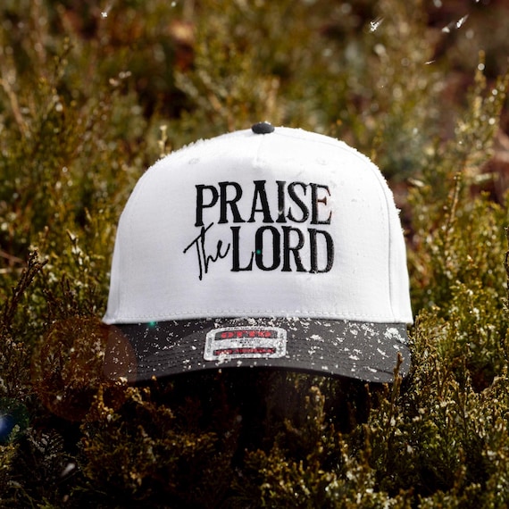 Praise The Lord Embroidered Trucker Hat, Christian Hat, Faith Apparel, Embroidered Trucker Cap, Easter Embroidered Jesus hat